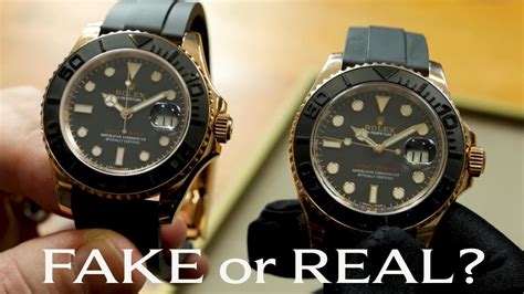 rolex yacht master real vs fake|counterfeit rolex how to identify.